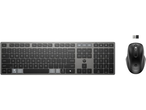 Keyboards/Other Input Devices, HP 725 Multi-Device Rechargeable Wireless Keyboard and Mouse Combo