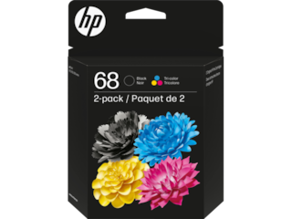 HP 68 2-Pack Black/Tri-color Original Ink Cartridge Combo, 6L6S2TN