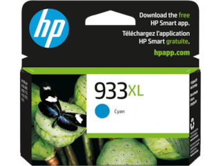 HP 933XL High Yield Cyan Original Ink Cartridge, CN054AN#140