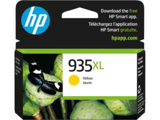 HP® 935XL High Yield Yellow Original Ink Cartridge (C2P26AN#140)