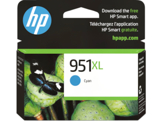 HP 951XL High Yield Cyan Original Ink Cartridge, CN046AN#140