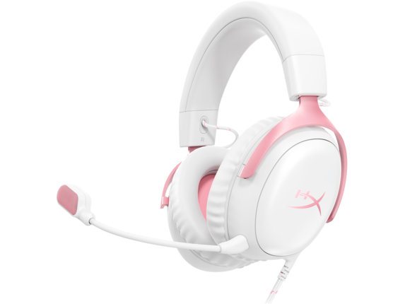 HyperX Gaming Headsets, HyperX Cloud III - Gaming Headset (White/Pink)