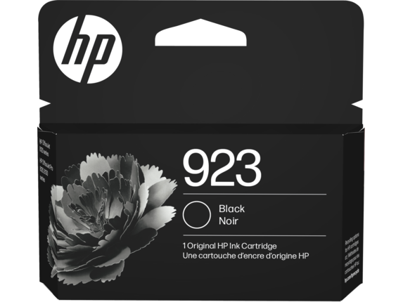 Ink Supplies, HP 923 Black Original Ink Cartridge, 4K0T3LN