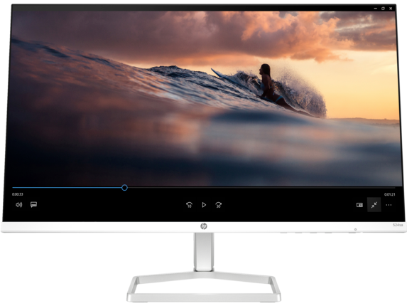 HP Home Monitors, HP Series 5 23.8 inch FHD Monitor with Speakers - 524sa