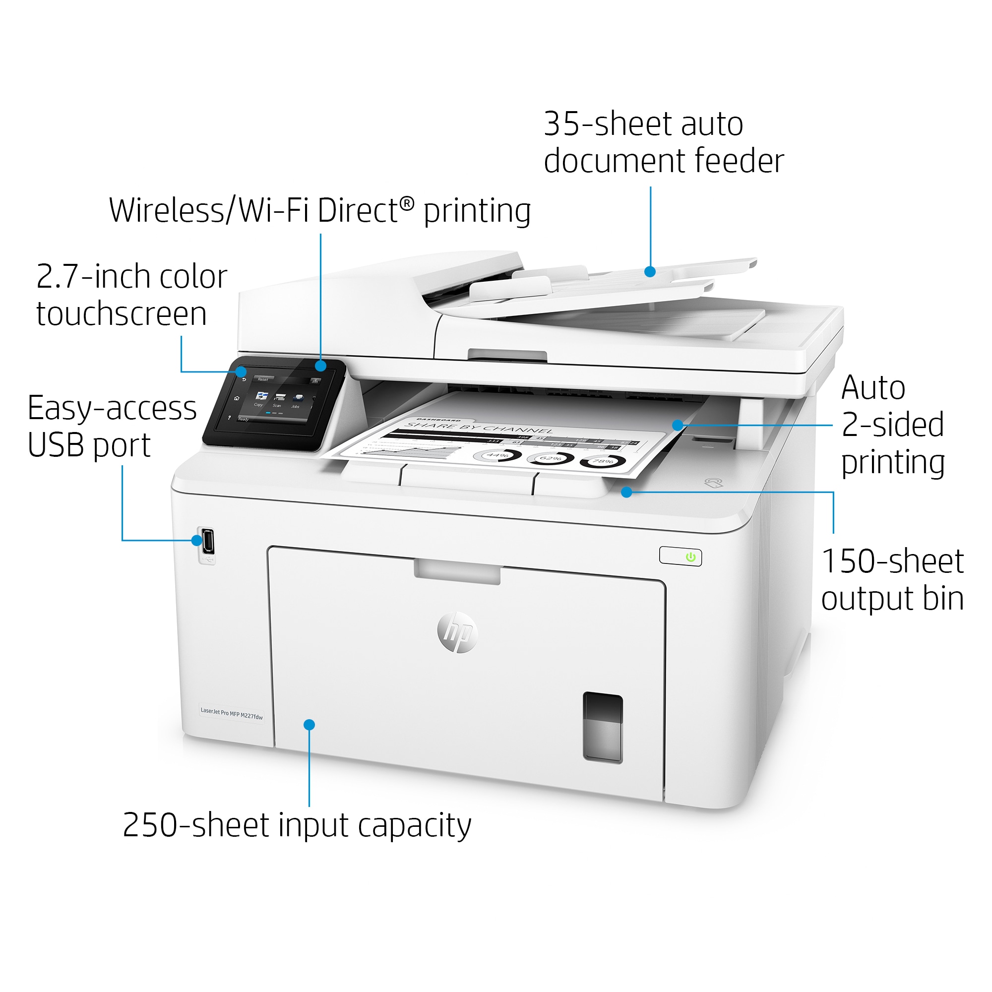 60x56 Grey Fax Scanner Copier Printer port cm 