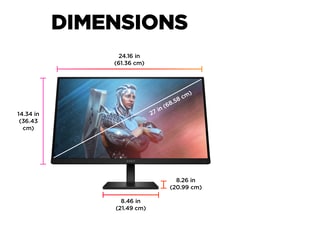 OMEN by HP 27 inch FHD 165Hz Gaming Monitor - OMEN 27