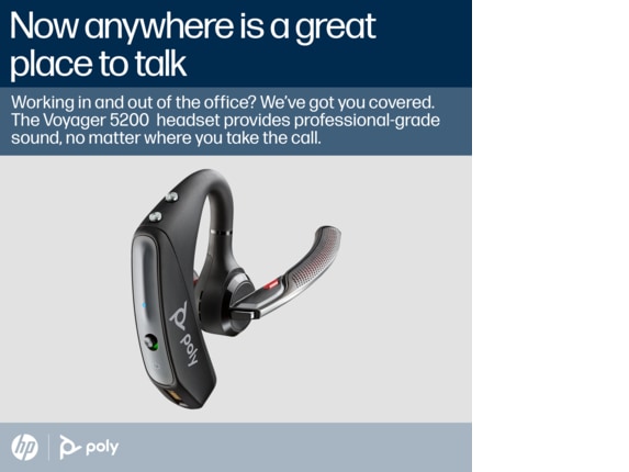 Poly Voyager 5200 UC USB-A Bluetooth Headset +BT700 Adapter Poly Voyager 5200 UC USB-A Bluetooth Headset +BT700 Adapter