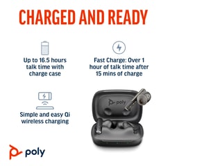 Poly Voyager Free 60 UC Carbon Black Earbuds, BT700 USB A Poly Voyager Free 60 UC Carbon Black Earbuds, BT700 USB A