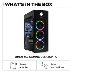 OMEN 45L Gaming Desktop GT22-1455xt, Windows 11 Home, Intel® Core™ i9, 16GB  RAM, NVIDIA® GeForce RTX™ 4090