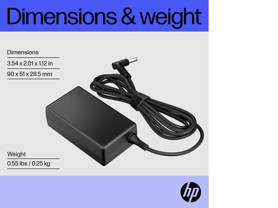 Series 5 of 10 Power, HP 65W 4.5mm Smart Adapter