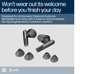 Poly Voyager Free 60 UC Carbon Black Earbuds, BT700 USB A Poly Voyager Free 60 UC Carbon Black Earbuds, BT700 USB A