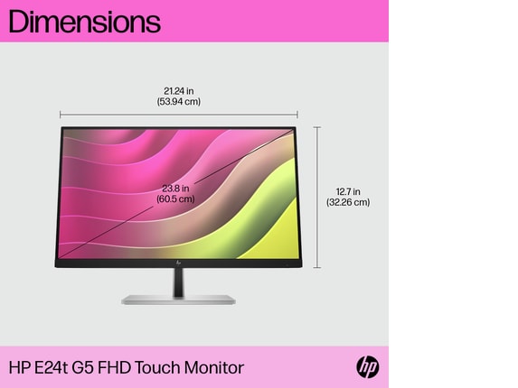 MONITOR HP E24T G4 TOUCH 24 PULGADAS HDMI VGA USB DP - COMPUCIBER