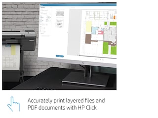 HP DesignJet T830 - 24" Large Format Multifunction Wireless Plotter Printer with Integrated Scanner (F9A28D)