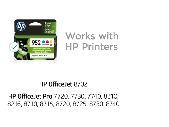 HP® 952 Black Original Ink Cartridge (F6U15AN#140)