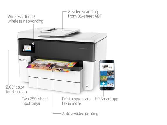  HP OfficeJet Pro 7740 Wide Format All-in-One Color