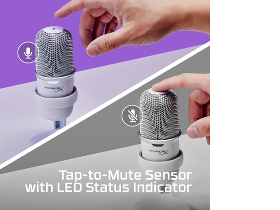 Series 9 of 12 HyperX Microphones, HyperX SoloCast - USB Microphone - White