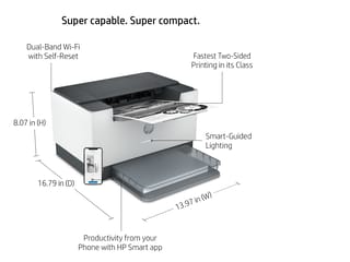 Hp Laser Jet M209dwe Wireless Black and White(only) popular Printer