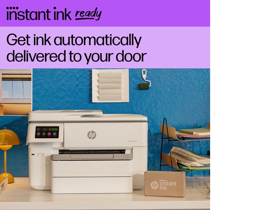 Series 9 of 12 Business Ink Printers, HP OfficeJet Pro 9730e Wide-format Printer with 3 Months of Instant Ink for free with HP+