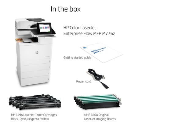 Series 13 of 13 Laser Multifunction Printers, HP Color LaserJet Enterprise Flow MFP M776z