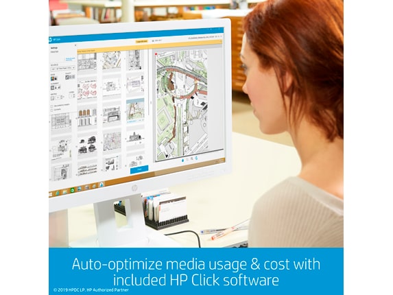 Series 9 of 14 HP DesignJet Large Format Printers, HP DesignJet T630 Large Format Wireless Plotter Printer - 24", with Mobile Printing (5HB09A)