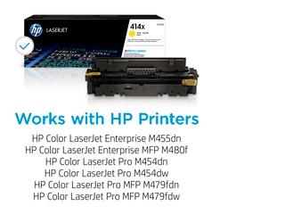 HP 414X High Yield Yellow Original LaserJet Toner Cartridge