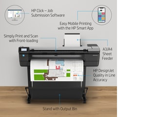 HP DesignJet T830 Large Format Multifunction Wireless Plotter