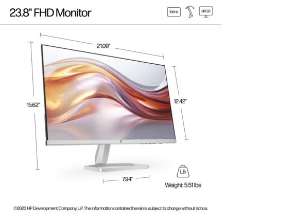 HP Series 5 23.8 inch FHD Monitor - 524sf