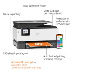 HP OfficeJet Pro 9015e All-in-One Printer w/ bonus 6 months Instant Ink through HP+