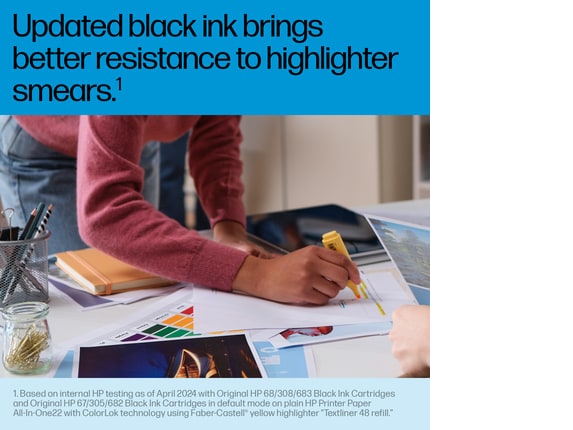 Series 5 of 9 Ink Supplies, HP 68 2-Pack Black/Tri-color Original Ink Cartridge Combo, 6L6S2TN