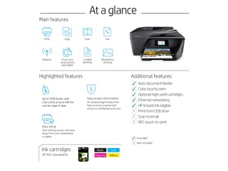 HP® OfficeJet Pro 6968 All In One Printer (T0F28A#B1H)