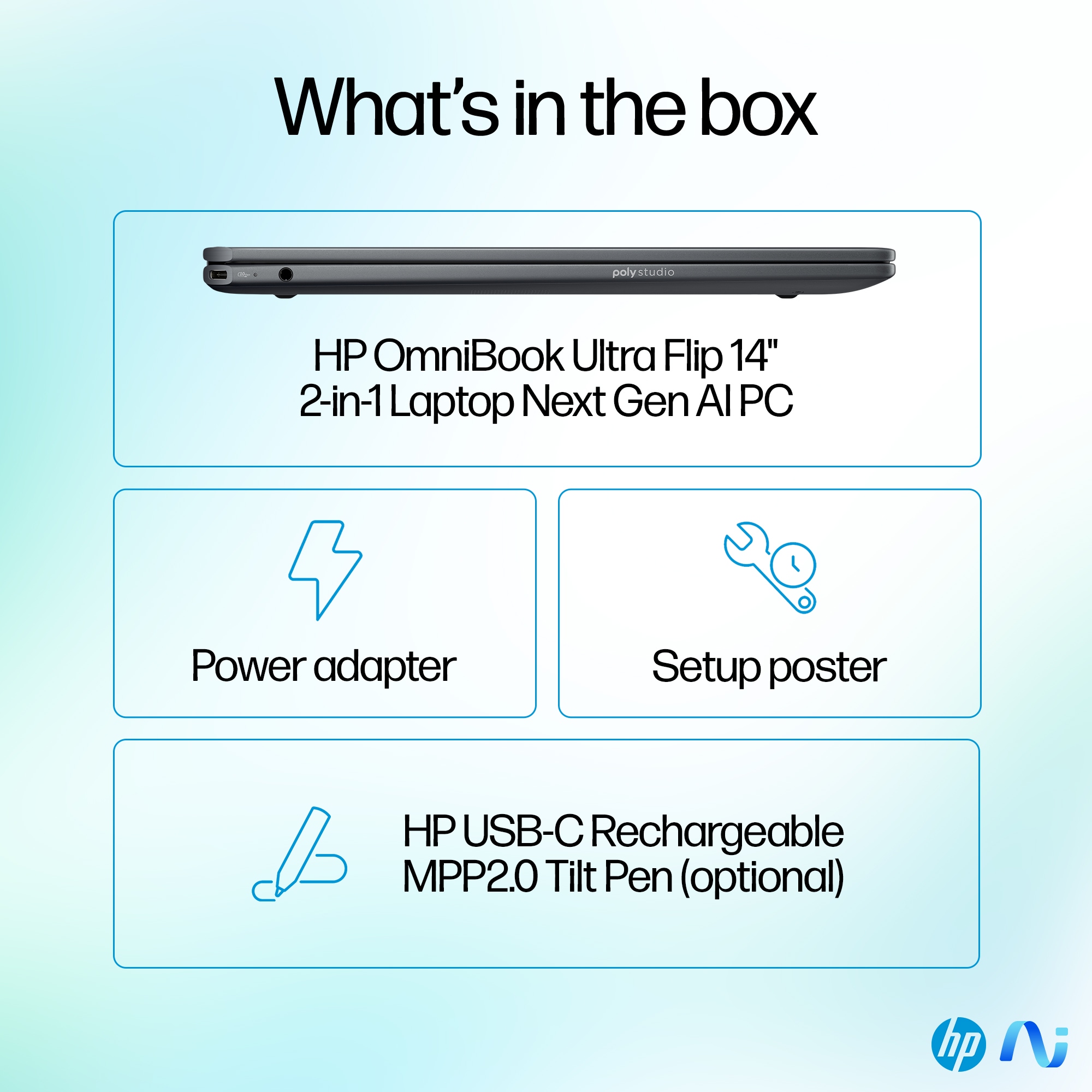 HP OmniBook Ultra Flip 2-in-1 Laptop Next Gen AI PC - 14t-fh000, 14