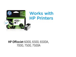 HP 920XL High Yield Black Original Ink Cartridge, CD975AN#140