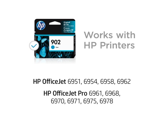 HP® 902 Cyan Original Ink Cartridge (T6L86AN#140)