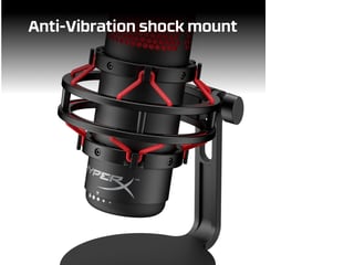 HYPERX QUADCASTマイク 赤黒 Amazon.co.jp: HyperX QuadCast USBコンデンサーゲーミング