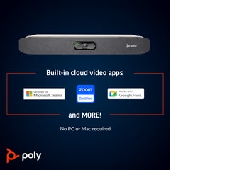Poly Studio X30 All-In-One Video Bar with TC8 Controller Kit Poly Studio X30 All-In-One Video Bar with TC8 Controller Kit