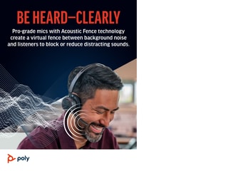 Poly Voyager Focus 2 Microsoft Teams Certified USB-C Headset with