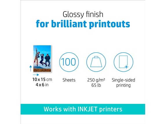 Liwute 4x6 Inches Photo Paper Both Sides 157gsm For Laser Printer,  100sheets Laser Printing Coated Paper