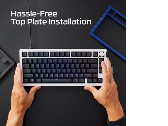 Series 2 of 5 HyperX Keyboard Accessories, HyperX Top Plates Alloy Rise White