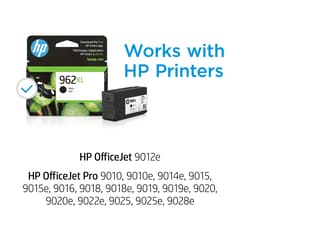 HP® 962XL High Yield Black Original Ink Cartridge (3JA03AN#140)