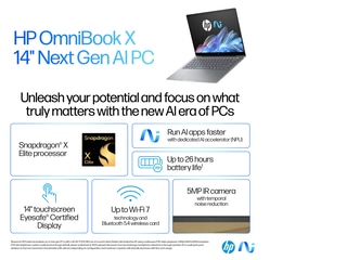 HP OmniBook X Laptop 14, Windows 11 Home, 14 HP OmniBook X Laptop 14, Windows 11 Home, 14
