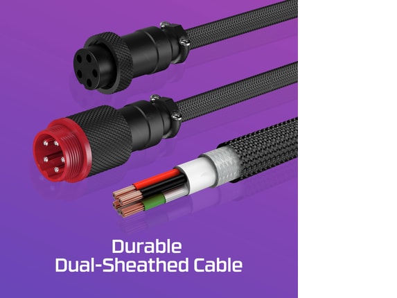 Series 6 of 9 HyperX Keyboard Accessories, HyperX USB-C Coiled Cable Gray