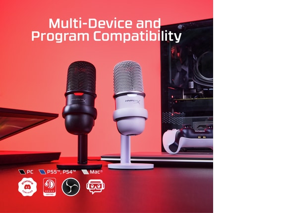 Series 11 of 12 HyperX Microphones, HyperX SoloCast - USB Microphone - White