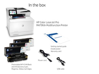 Imprimante couleur multifonction HP LaserJet Pro M479fdn 28ppm