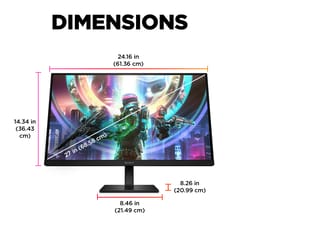 OMEN by HP 27 inch QHD 240Hz Gaming Monitor - OMEN 27qs OMEN by HP 27 inch QHD 240Hz Gaming Monitor - OMEN 27qs