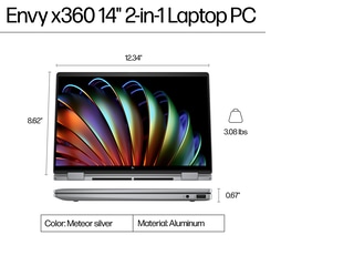 HP Envy x360 2-in-1 Laptop 14, Windows 11 Home, 14 HP Envy x360 2-in-1 Laptop 14, Windows 11 Home, 14