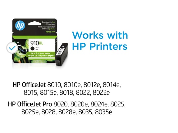 Series 6 of 10 Ink Supplies, HP 910XL High Yield Black Original Ink Cartridge, 3YL65AN#140