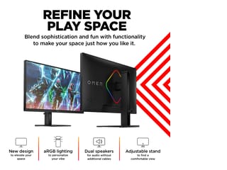 OMEN by HP 27 inch QHD 240Hz Gaming Monitor - OMEN 27qs OMEN by HP 27 inch QHD 240Hz Gaming Monitor - OMEN 27qs