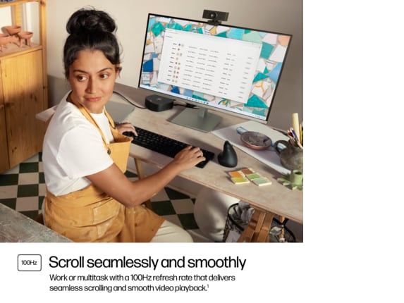 HP Series 5 23.8 inch FHD Height Adjust Monitor - 524sh