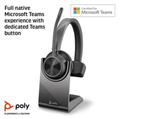 Poly Voyager 4310 Microsoft Teams Certified USB-C Headset with charge stand