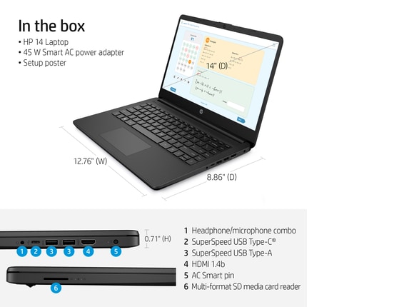 HP HEWLETT PACKARD outlet HP 14-DB0031NR 14